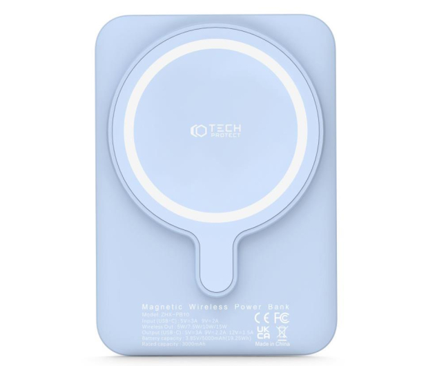 TECH-PROTECT PB10 LifeMag MagSafe Power Bank 5000 mAh niebieski 9589046926693 - 1101214 - zdjęcie 2